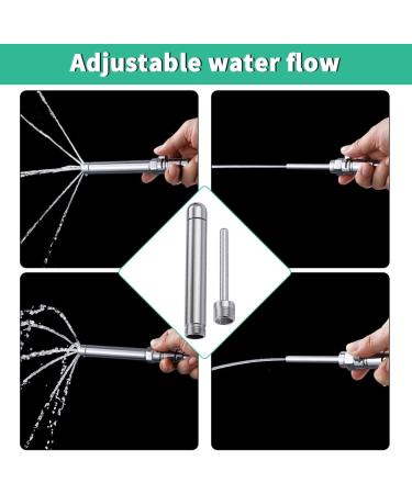 Shower Enema System with 100 Hose, Diverter & Water Control Valve - Portable Enema Nozzle Kit for Men and Women (Polished Chrome) - Buy Online on GoSupps.com