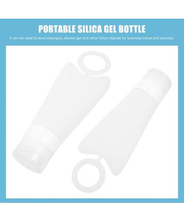 Healifty Disposable Squeezable Soap Bottling Set - 2 Sets of Hook Cases with Hanging Ring Cap, Empty Cosmetic Containers for Liquid Samples - Ideal for Home or Travel - Buy Online on GoSupps.com