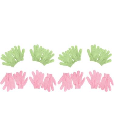 minkissy 8 Pairs Exfoliating Shower Mitts Bath Sponges for Shower Exfoliating Scrub Gloves Exfoliation Mitt Shower Body Scrubber Scrubbing Gloves Bath Mitts for Deep Cleaning Towel - Buy Online on GoSupps.com