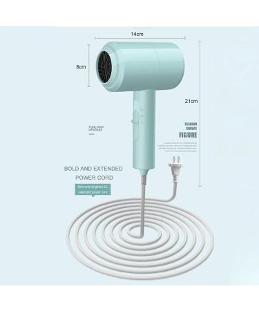 Professional Mute Hair Care Quick Dry Hair Dryer Salon Negative Ion Blower for Home Bathroom Dryer Strong Wind Electric Hair dry (Green) - Buy Online on GoSupps.com