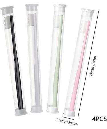 Buy Soft Toothbrush Set for Adults & Kids - 4-Piece Manual Toothbrush with 10 000 Soft Bristles for Gentle Cleaning | International Shipping Available - Buy Online on GoSupps.com