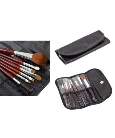 Premium Professional Brush Set Real Hair (7 Pieces) + Leather Case