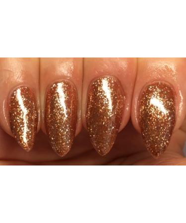 Bluesky GEL NAIL POLISH COPPER GOLD FINE GLITTER PLATINUM 26 Nail UV LED Soak Off 10ml (Requires Drying Under LED/UV Lamp) - Buy Online on GoSupps.com