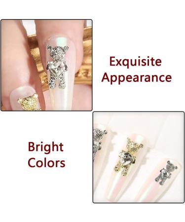 20pcs Small Bear Nail Art Metal Charms Kit for Women and Girls | 3D Nail Decoration - Buy Online on GoSupps.com
