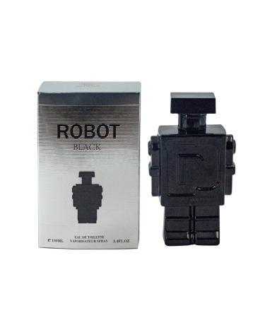 Valentine Milano for Men (EDP) & Robot Black Cologne For Men (EDT) Fragrance for Men 3.4 Fl Oz Each (Pack of 2) - Buy Online on GoSupps.com