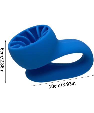 Goowafur Wearable Nail Polish Holder Wearable Anti-Spill Nail Polish Holder Anti Slip Grip Suction Flexible Silicone Nail Polish Holder Stand For Personal And Business Use Blue - Buy Online on GoSupps.com