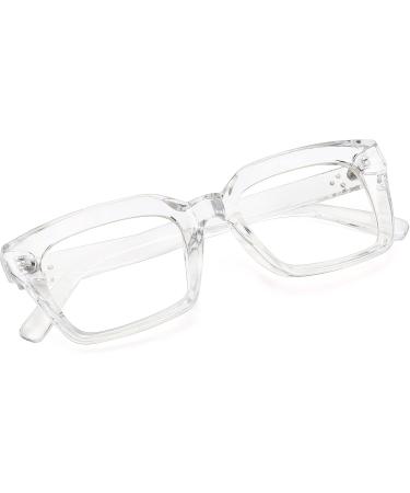Buy Acme Blue Light Filter Glasses | Stylish Large Frame Computer Glasses for Men & Women - A2 White & Tea 50mm - Buy Online on GoSupps.com