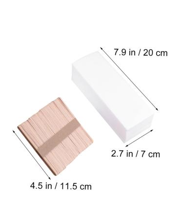 400 Wax Strips & Wooden Crafting Rods - Premium Depilatory Paper for Hair Removal - Bamboo Face Waxing Strips - Buy Online on GoSupps.com