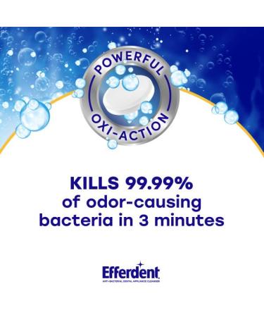 Efferdent PM Overnight Anti-Bacterial Denture Cleanser Tablets 90 ct. (Pack of 2) - Deep Clean and Protect Your Dentures - Buy Online on GoSupps.com