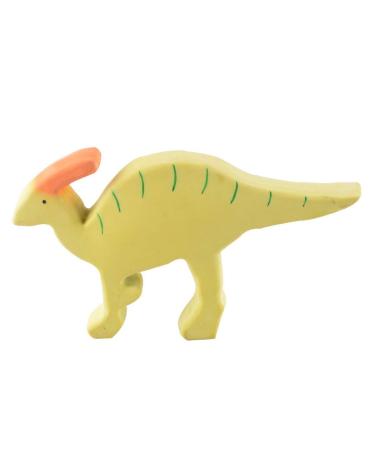 Tikiri My First Dino Baby Parasaurolophus Natural Rubber Toy (Green)