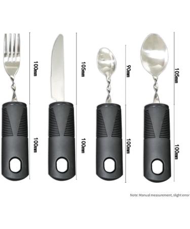 Dewedrt 4pcs Bendable Cutlery Disabled Utensil Adult Weighted Utensils Elderly Built Adults Adaptive Tableware Gadgets - Buy Online on GoSupps.com