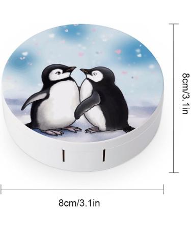 I Love Penguins Contact Lens Case - Plastic Travel Box for Lens Care - Buy Online on GoSupps.com