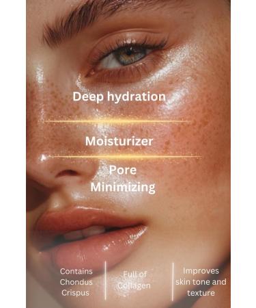 Organic Pure Glow Crystal Collagen Facial Mask - Instant Moisture for Delicate Skin | 30ml x 4ea - Shop Now - Buy Online on GoSupps.com