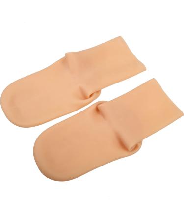 VOCOSTE 1 Pair Moisturizing Gel Socks Cracked Foot Care Protector Silicone Socks Beige S Size - Buy Online on GoSupps.com