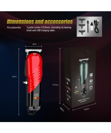 Buy Professional Rechargeable Hair Clippers & T-Wide Blade Trimmers for Men - Gray Electric Hair Clippers - International Shipping Available - Buy Online on GoSupps.com