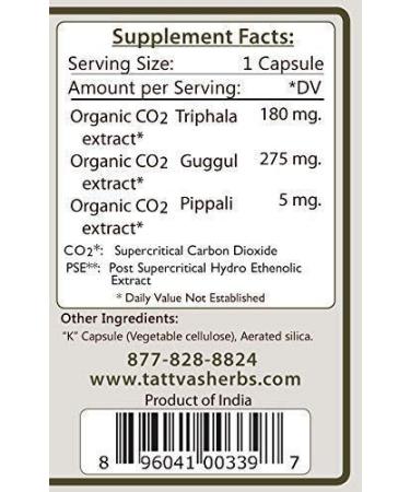 Tattva's Herbs Triphala Guggul - Non GMO Digestive Support - 240 Vcaps - Herbal Supplement - Buy Online on GoSupps.com
