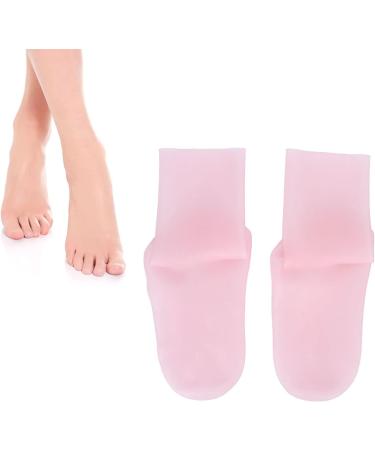 Silicone Socks Shock for Absorption Pressure Silicone Moisturizing Socks Prevent Cracking Silicone Gel Socks for Women and Men(L) - Buy Online on GoSupps.com