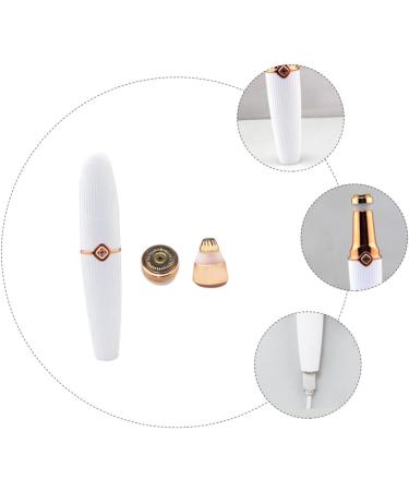BATHVEVE 1 Piece Womens Hair Remover Durable Eyebrow Trimmer Lightweight Ergonomic White Suitable for Face Lips Chin Cheeks - Buy Online on GoSupps.com