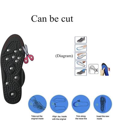 Magnetic Insoles for Weight Loss - Acupressure Massage Inserts for Men & Women | Breathable Deodorant & Circulation Boosting Shoe Inserts (Size 41-48) - Buy Online on GoSupps.com