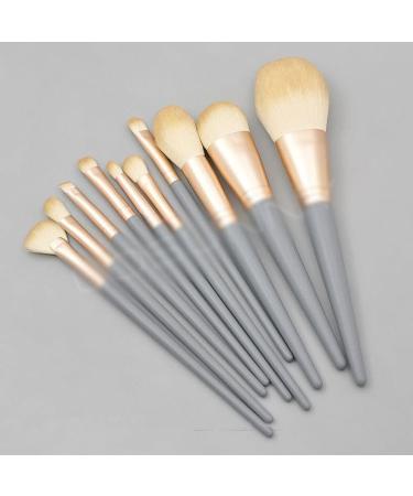 10 Wooden Handle Makeup Brush Set | Premium Matte Powder Makeup Tools for Flawless Application - Buy Online on GoSupps.com