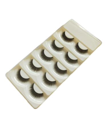 minkissy 5 Pairs Costume Eyelash Reusable Handmade False Eyelashes Adhesive Eyelash Long Lashes Artificial Eyelashes Individual Lashes Makeup Eyelashes Fake Hand Made 3D