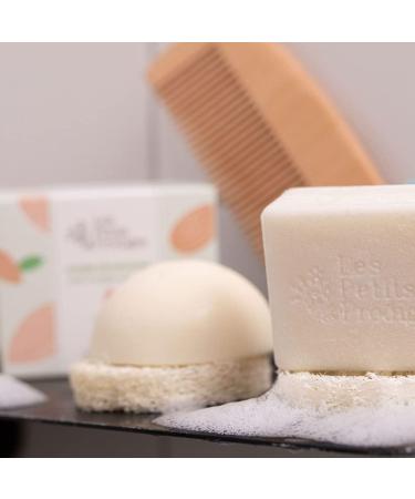 100% Natural Almond Solid Shampoo - All Hair Types - Made in France - Respects the Scalp - Not Tested on Animals - Recyclable Packaging - LES PETITS PRODIGES - Buy Online on GoSupps.com