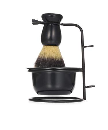 Layhou Razor brush Stands and bowl set metal shaving brush Halter soap shell cup cup plastic for men Bart removal tools