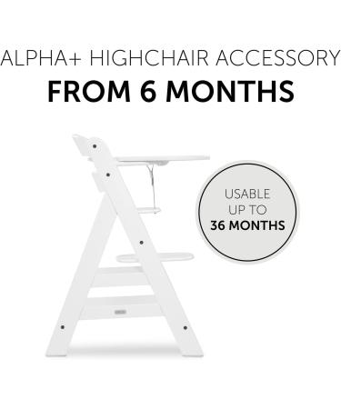Hauck Alpha+ Click Tray White - Easy-to-Clean Large Highchair Tray - Buy Online on GoSupps.com