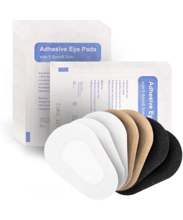 60 Pcs Adhesive Eye Patches - Sterile Non-Woven Eye Patches in 3 Colors for Adults | Latex Free Disposable Amblyopia Bandages (3.3 x 2.3 Inch) - International Shipping Available - Buy Online on GoSupps.com