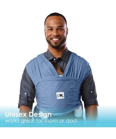 Baby K'tan Original Baby Wrap Infant Carrier - Denim XS | for Newborn to Toddler (8-35lb) | Breathable & Stretchy Sling - Buy Online on GoSupps.com