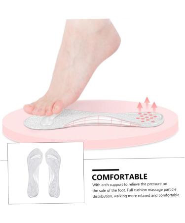 Shop NOLITOY Non-Slip Gel Insoles - 4 Pairs High Heel Cushions & Comfort Shoe Pads for Arch Support - Ideal for Ladies - Buy Online on GoSupps.com