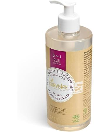 The Corvette La Corvette Liquid soap 3in1 fig leaf face body hair with donkey milk certified organic 500 ml - Buy Online on GoSupps.com
