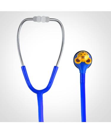 SCIAN Kids Real Working Stethoscope - Professional Quality with 5 Interchangeable Cartoon Heads - Ideal for Doctors, Nurses, Clinicians, and Home Use - Blue Color - Buy Online on GoSupps.com