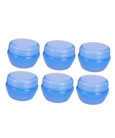 Beaupretty Travel empty plastic jar empty clear plastic sample containers small cosmetic sample containers 20g cosmetic containers make up container jar Mini Plastic Jars vial travel Cream Blue medium
