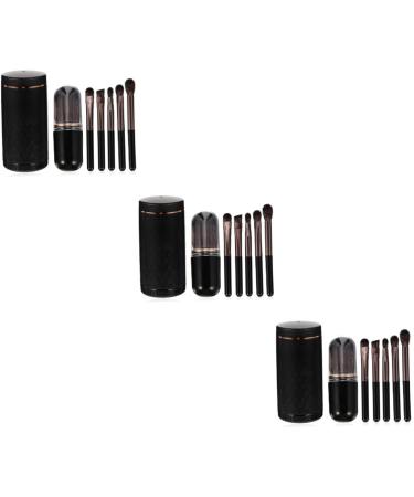 Didiseaon 3 Sets Makeup Brush Set Girls Eyeshadow Brush Cosmetics Lip Brush Makeup Tool Women Favor Round Brush Makeupset Women Makeup Supplies Travel Handle Brush Major Thick Aluminum Tube