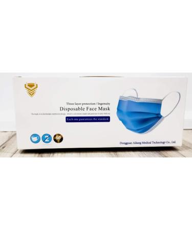 Ships from Canada- Pack of 50 Disposable Face Masks 3-Ply Ear Loop. Protective breathable dust-proof 3 layer mask. Non-Medical Protective Disposable Mask for everyday use. (Pack of 50) - Buy Online on GoSupps.com