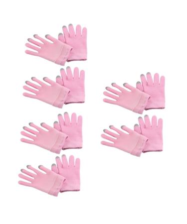FRCOLOR 6 Pairs Moisturizing Gloves Lotion Dry Gloves Hand Moisturizer Gloves Cracked Hands Repair Grooming Glove Moisturizing Hand Gloves Polyester Hand Covering Dry Hands Miss