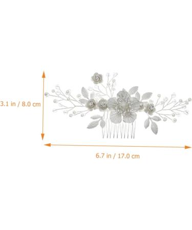 Beatifufu Flower Comb Bridal Hair Accessory Pearl Hair Accessories Hair Comb for Bride Wedding Hair Comb Wedding Hair Accessories for Brides Headpiece for Bride Bridal Headpiece Hair Jewelry - Buy Online on GoSupps.com