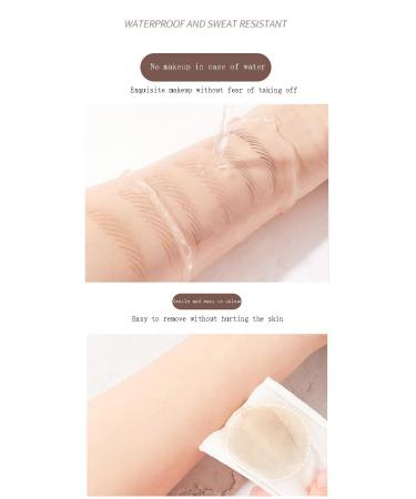 6-Piece Waterproof Eyebrow Pencil Set - Brown Dark Brown Light Brown Black Gray & Gray-Brown with Pencil Pointer - Perfect for All Skin Tones - Buy Online on GoSupps.com