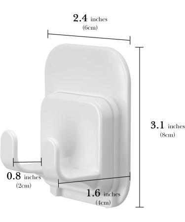 Linkidea 2 Pack Self-Adhesive Razor Holder Hooks - Shower Storage for Vikings Blade & Merkur Razors - White - Buy Online on GoSupps.com