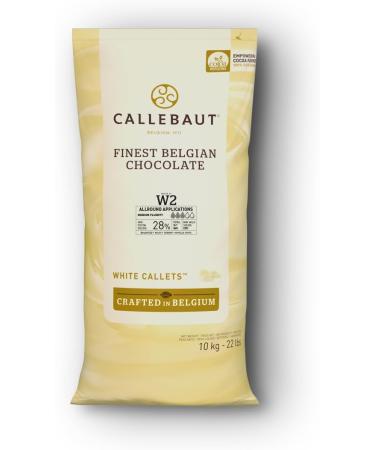 Callebaut | White Chocolate Recipe N W2 10kg Callets | perfectly balanced and round taste | 28% Cocoa | - Buy Online on GoSupps.com