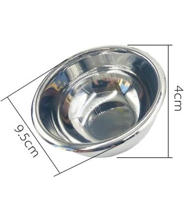 Lefeda Luxury Men's Shaving Brush Stand - Stylish Alloy Holder for Razors - 9x15cm Silver Shaving Set - Buy Online on GoSupps.com