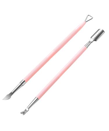 Makartt Cuticle Pusher and Nail Polish Scraper: Double-Sided Cuticle Pusher Dead Skin Cleaner - Professional Gel Nail Polish Remover