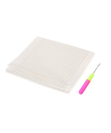 29.5.X19.7 inch Blank Rug Hooking Mesh Canvas Latch Hook Rug Making Carpet Tapestry DIY Kit Tool for Embroidery Crafts Decoration