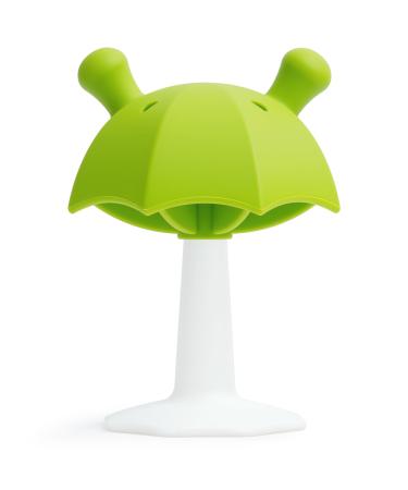 Bite ring baby umbrella bite ring with suction foot biting toys for babies boys and girls seposve silicone baby chicken tools for suction needs bpa free green