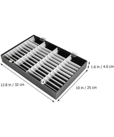 FRCOLOR 1pc Fake Nail Holder Nail Salon Tools False Nail Holder Nail Polish Practice Tips Gel Color Chart Display Book Jewelry Stotage Holder Gel Polish Display Chart Charm Accessories 32X25X4cm Black - Buy Online on GoSupps.com