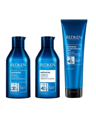 Redken Extreme Shampoo 300ml, Conditioner 300ml and Building Mask 250ml