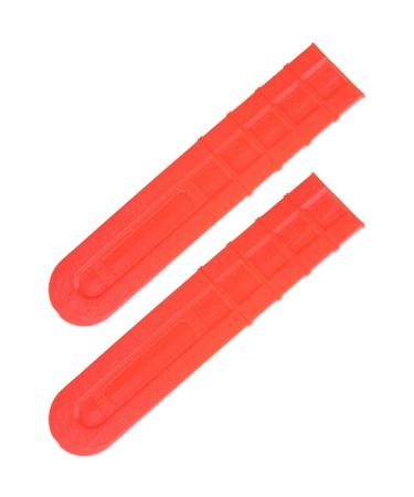 2pcs 20 Inch Chainsaw Chain Cover Plastic Chainsaw Bar Blade Protective Cover Scabbard Guide Plate Scabbard Cover for Garden Tools