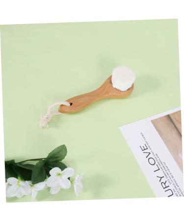Didiseaon 1pc Skin Cleaning Scrub Brush Cleansing Brush Soft Bristle Brush Skin Cleanser Long Handle Facial Brush Cleaning Brush Facial Exfoliation Brush Wooden Beech The Face - Buy Online on GoSupps.com