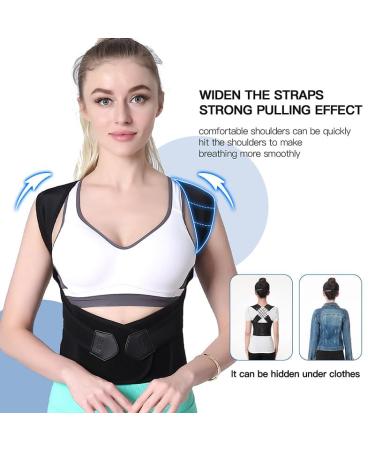 Yizemay Posture Corrector | Adjustable Back Support for Men & Women | Breathable Shoulder Strap | XL Size - Buy Online on GoSupps.com
